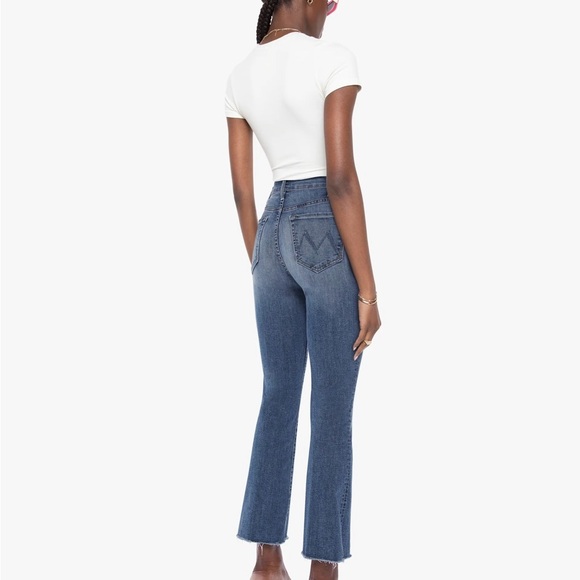 MOTHER Superior The Hustler Ankle Fray Jeans in Healing Jar Excellent Condition - Picture 4 of 9